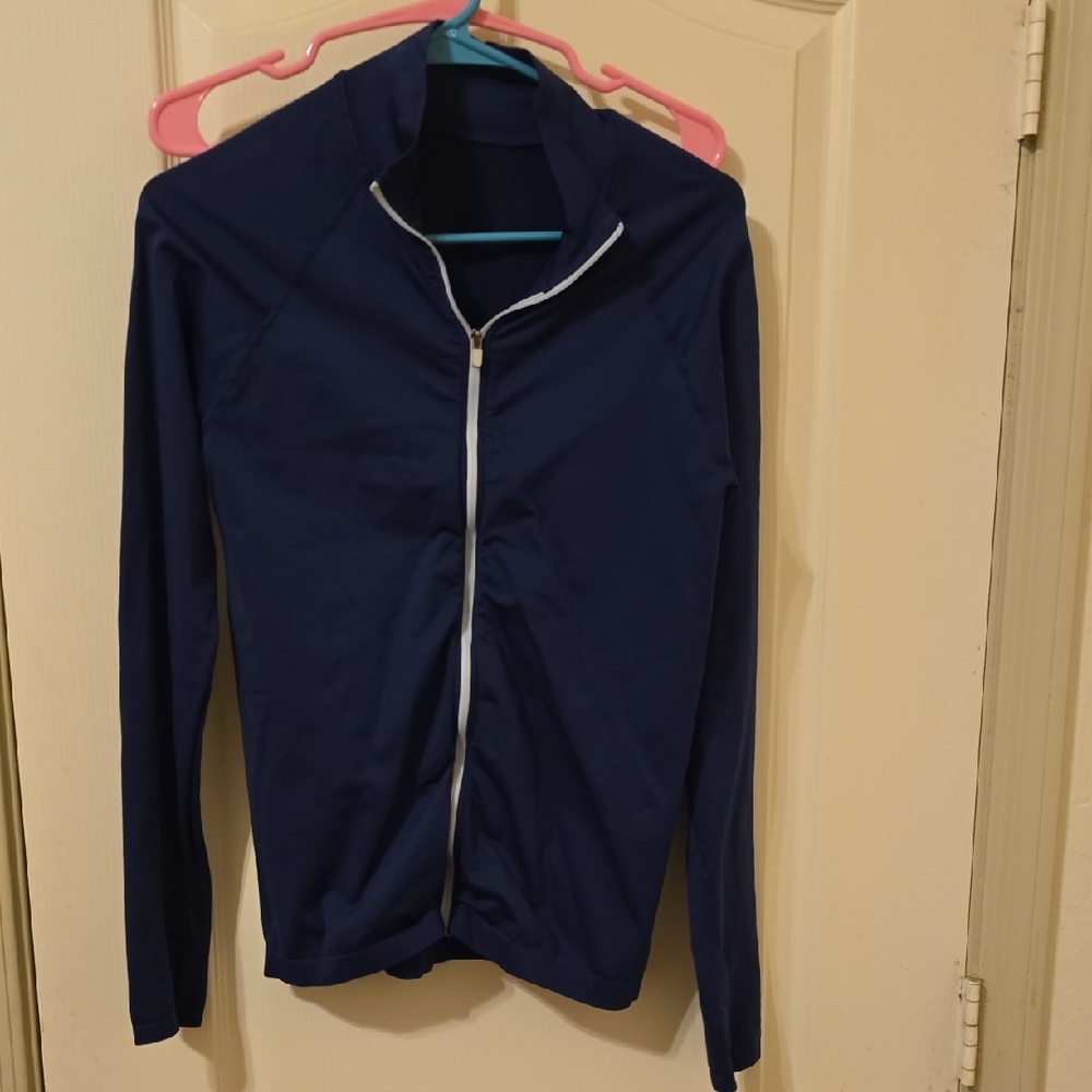 XL Fabletics Women's Navy Blue Track Jacket
